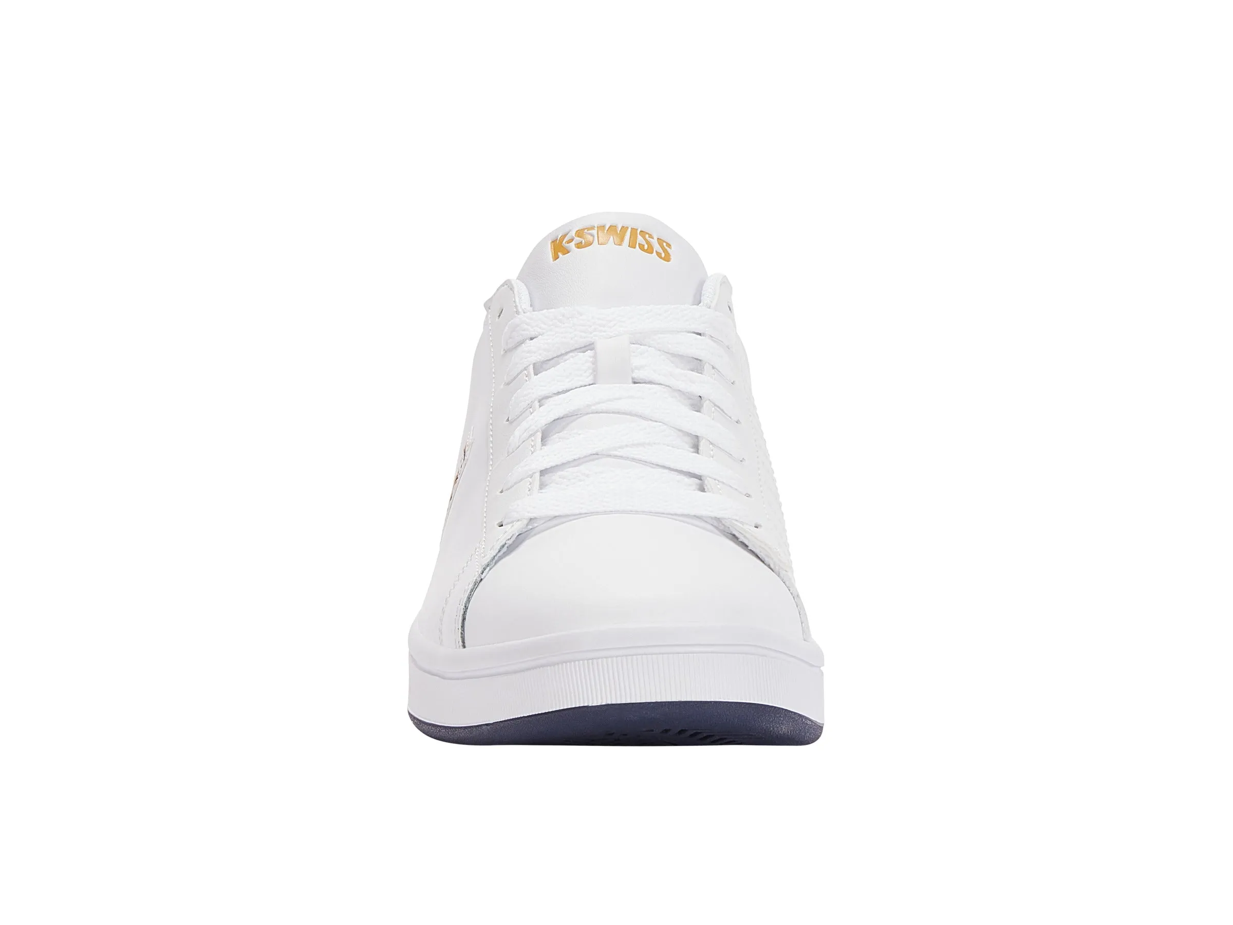 06599-856-M | COURT SHIELD | WHITE/NAVY/HONEY GOLD