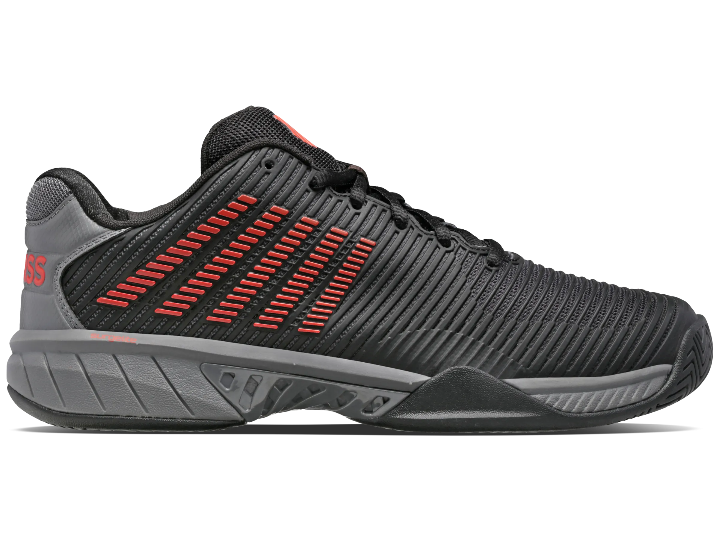 06613-042-M | HYPERCOURT EXPRESS 2 | JET BLACK/STEEL GRAY/SPICY ORANGE