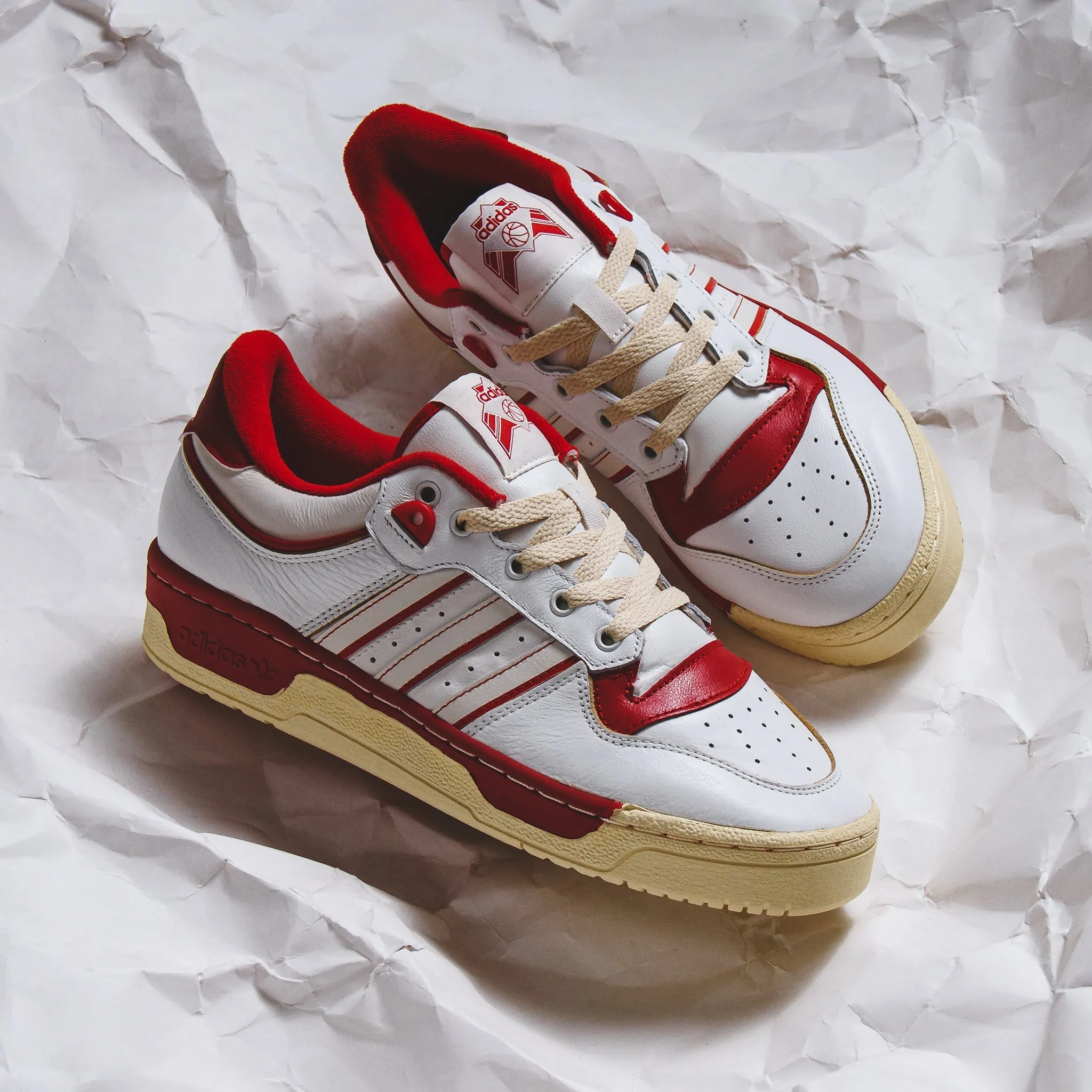 Adidas Originals Men Rivalry Low 86 White Red GZ2557