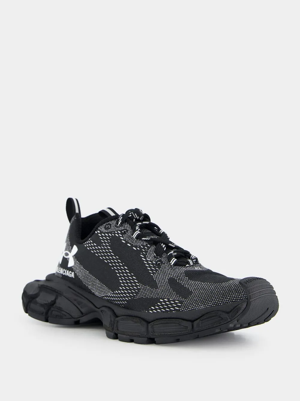 Black 3XL Knit Sneakers