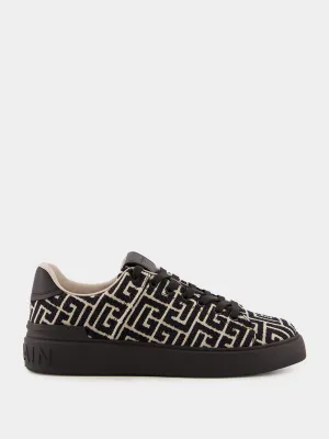 Black B-Court Jacquard Monogram Trainers