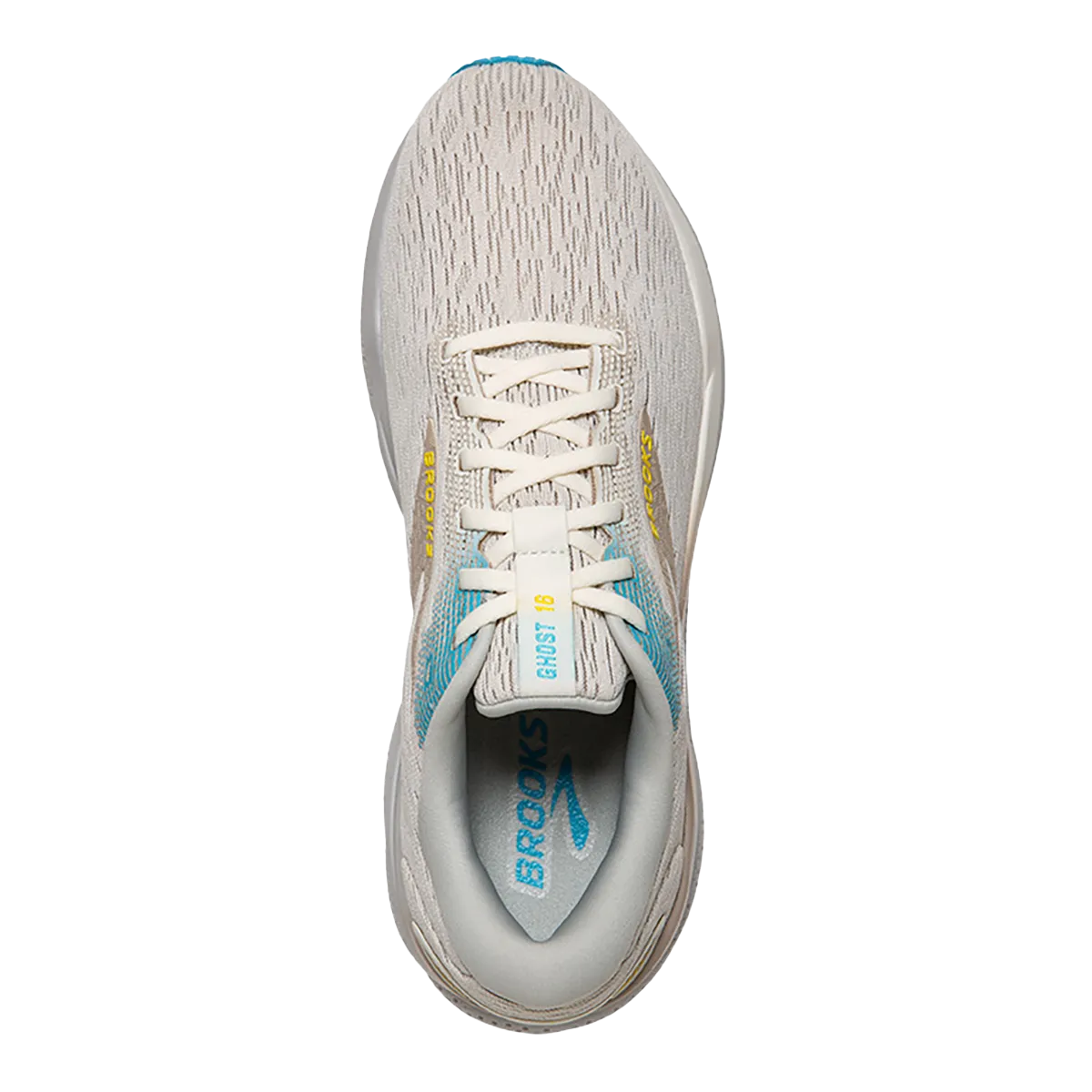 Brooks Ghost 16 - Coconut - Blue - Yellow