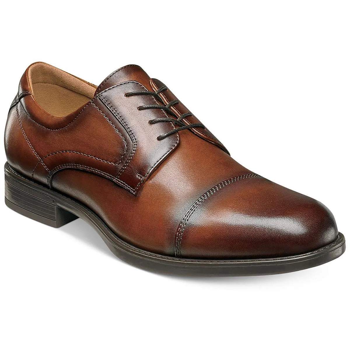 Center Cap Oxford  Mens Leather Lace-Up Cap Toe Oxfords