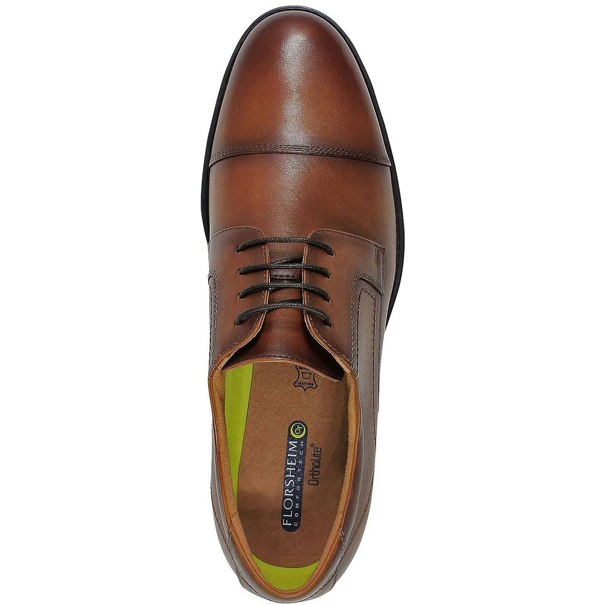 Center Cap Oxford  Mens Leather Lace-Up Cap Toe Oxfords