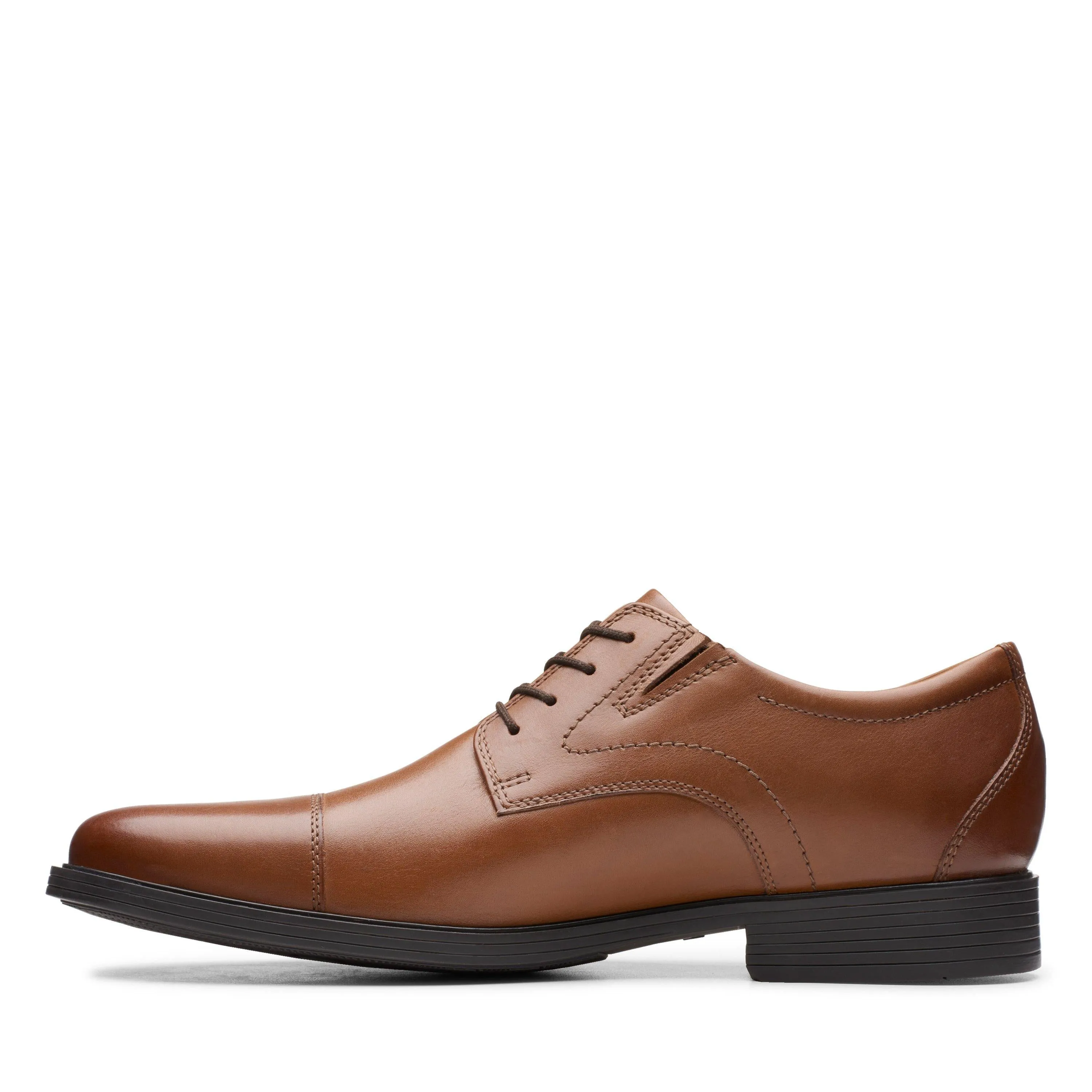 Clarks Whiddon Cap in Brown Leather