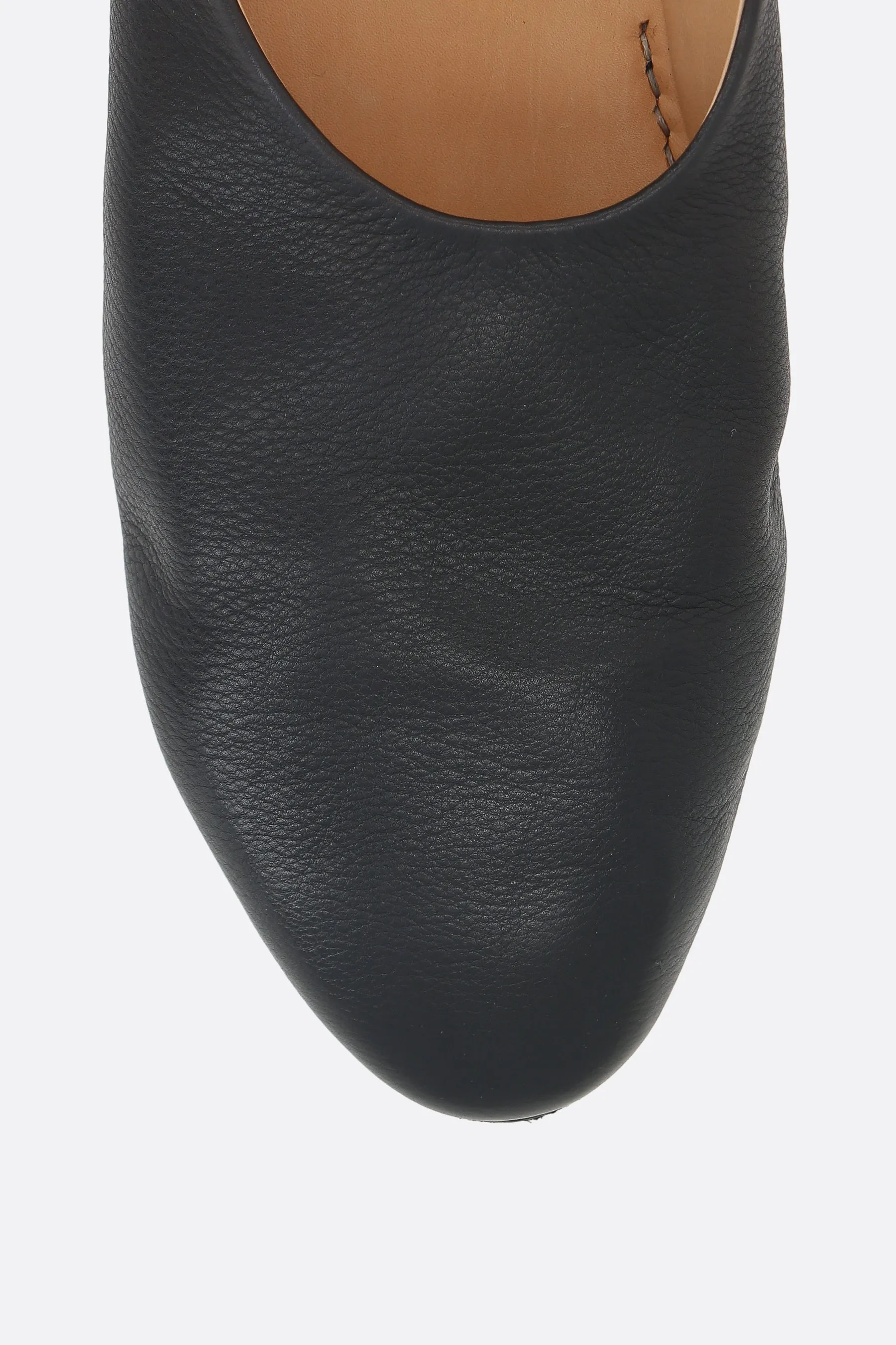 Coltellaccio slippers in grainy leather