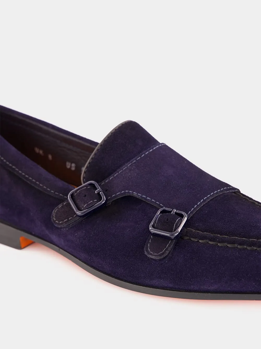 Dark Blue Dong Suede Formal Loafers