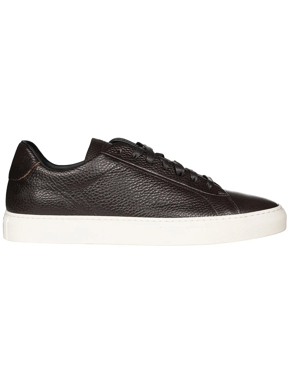 Dollaro Tumbled Leather Sneaker Dark Brown