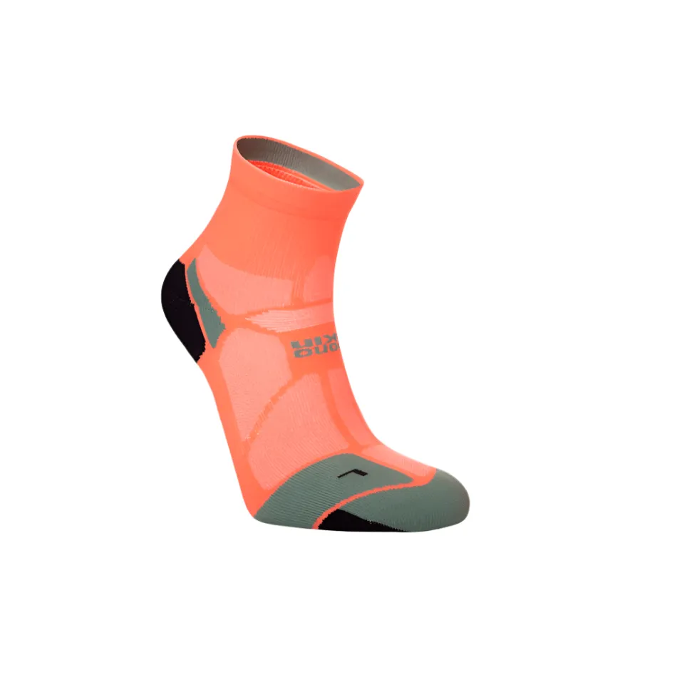 Hilly Marathon Fresh Anklet Min Running Socks in Neon Candy/Sage SS25
