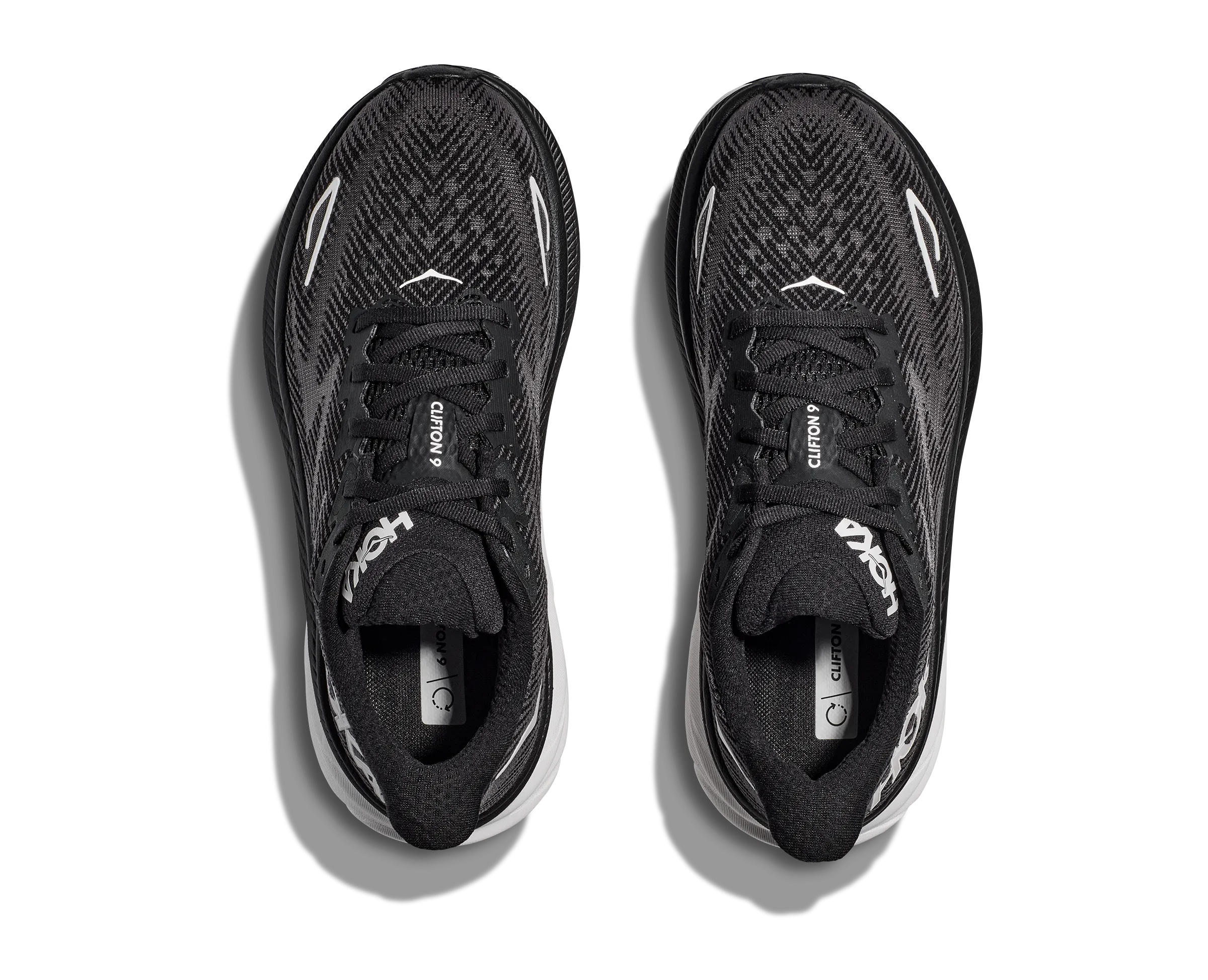 Men's Clifton 9 (BWHT - Black/White)