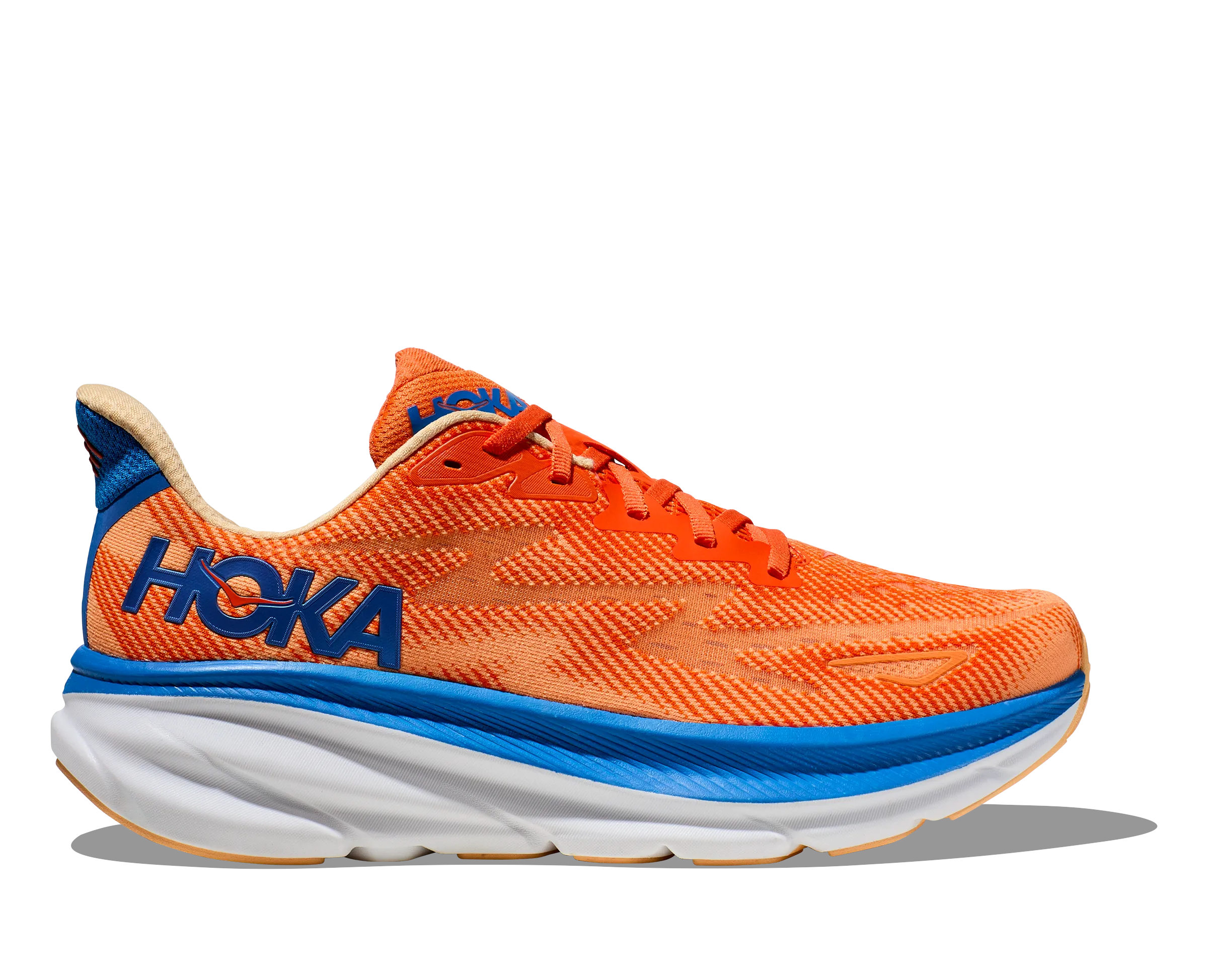 Men's Clifton 9 WIDE (VOIM - Vibrant Orange/Impala)