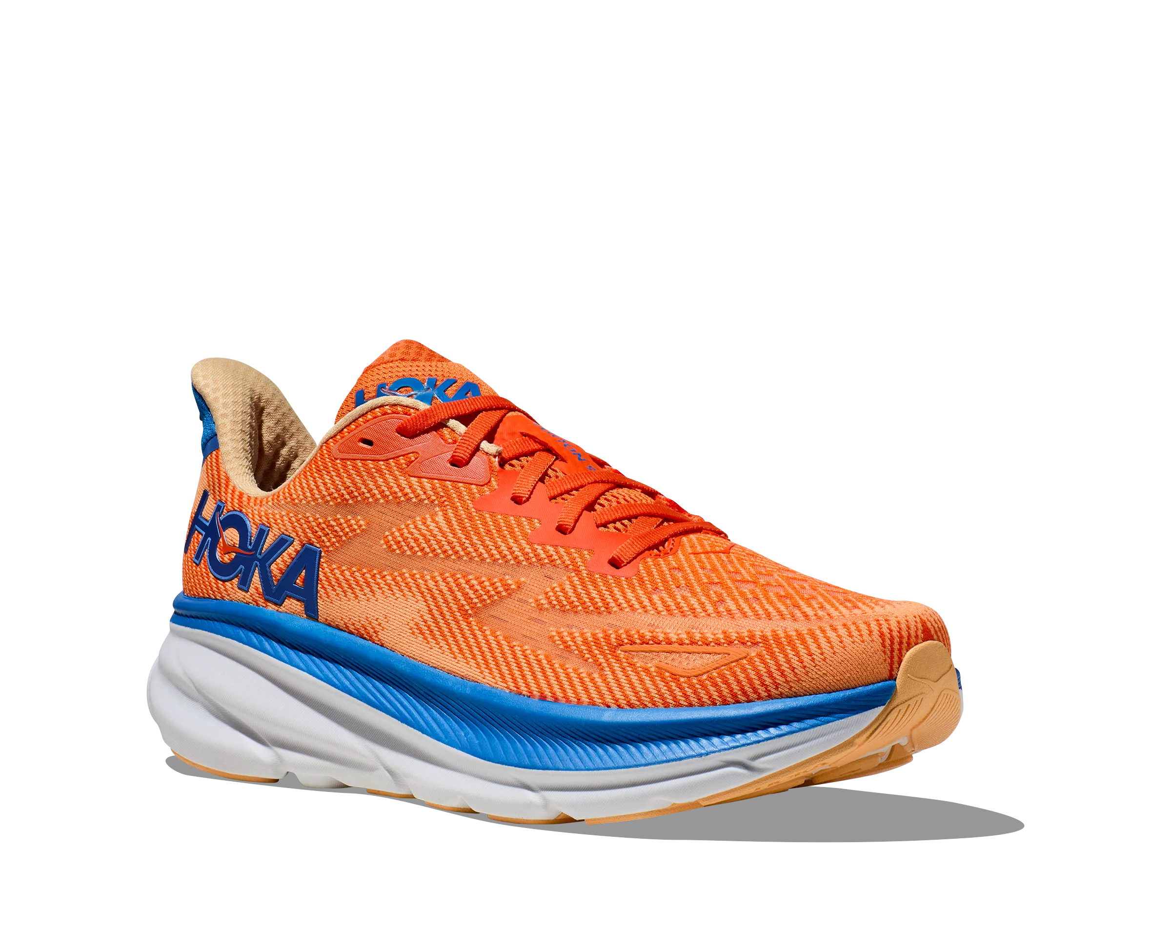 Men's Clifton 9 WIDE (VOIM - Vibrant Orange/Impala)