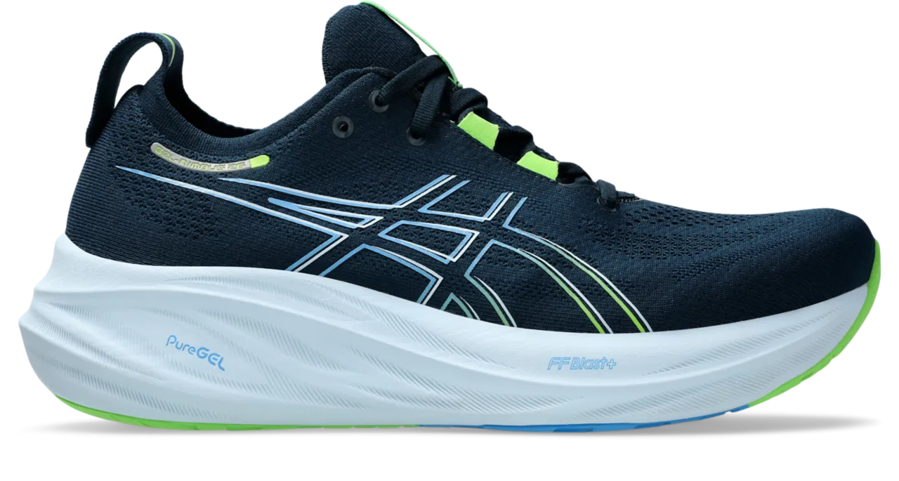 Men??s Gel-Nimbus 26 (400 - French Blue/Electric Lime)