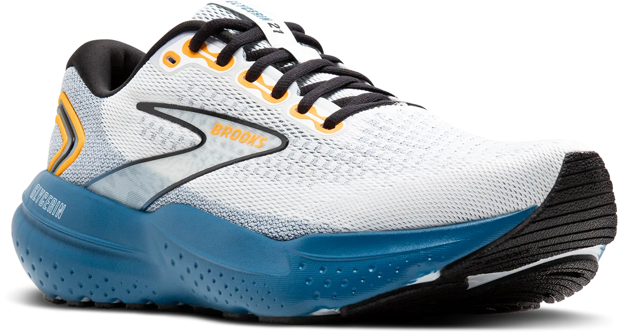 Men??s Glycerin 21 (158 - White/Sapphire/Orange)