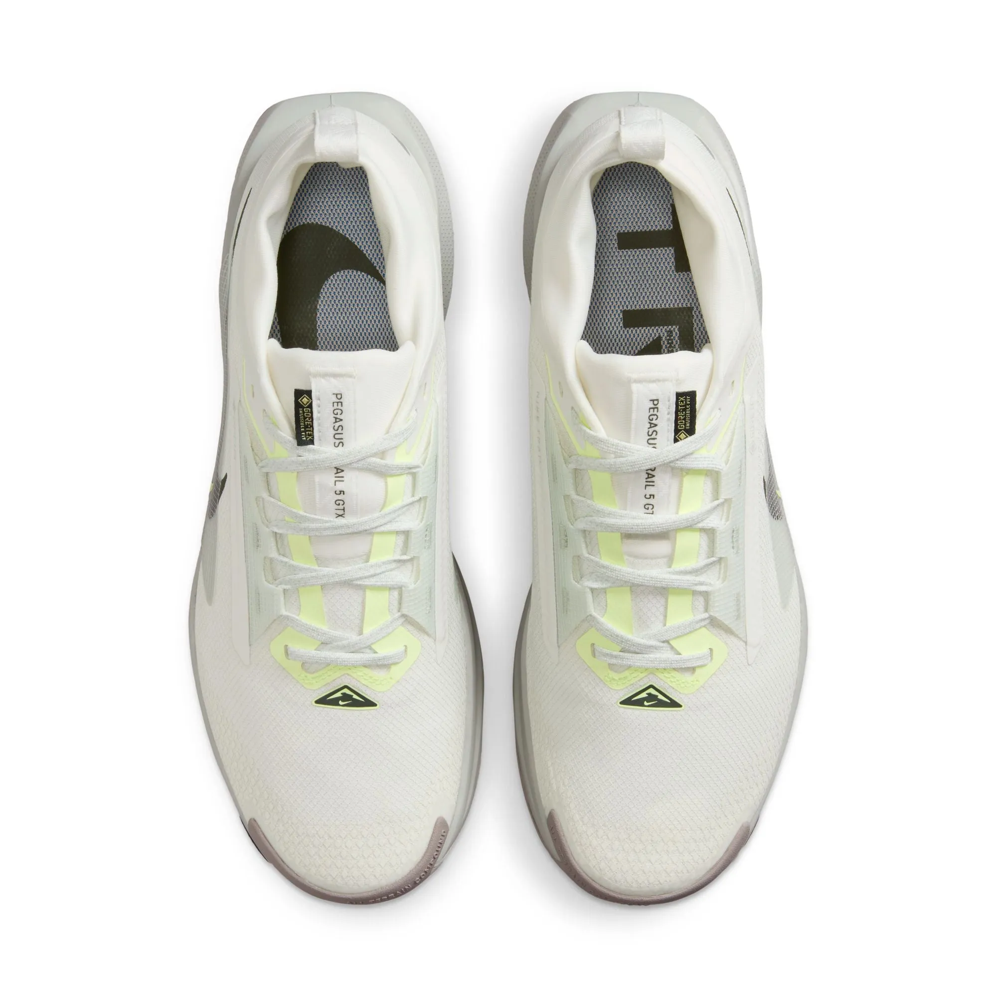 Men??s React Pegasus Trail 5 GORE-TEX (102 - Summit White/Sequoia-Light Silver)