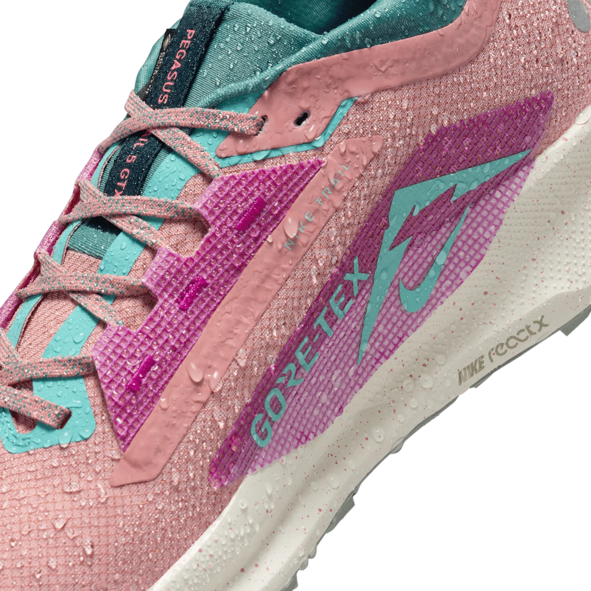 Men??s React Pegasus Trail 5 GORE-TEX (600 - Red Stardust/Green Frost-Bicoastal)