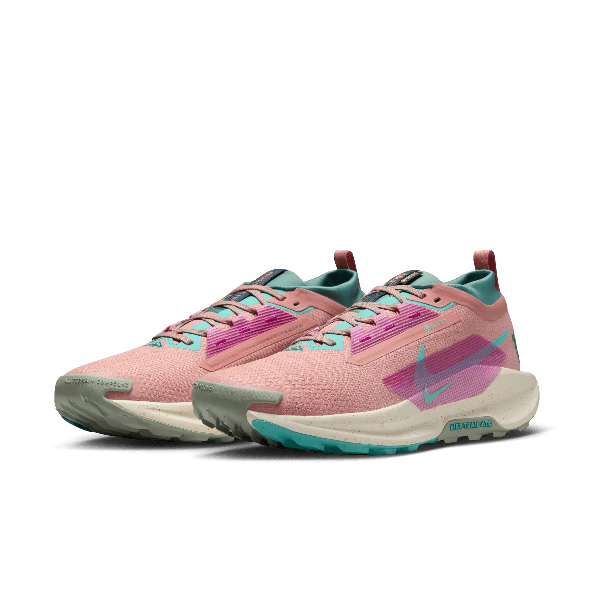 Men??s React Pegasus Trail 5 GORE-TEX (600 - Red Stardust/Green Frost-Bicoastal)