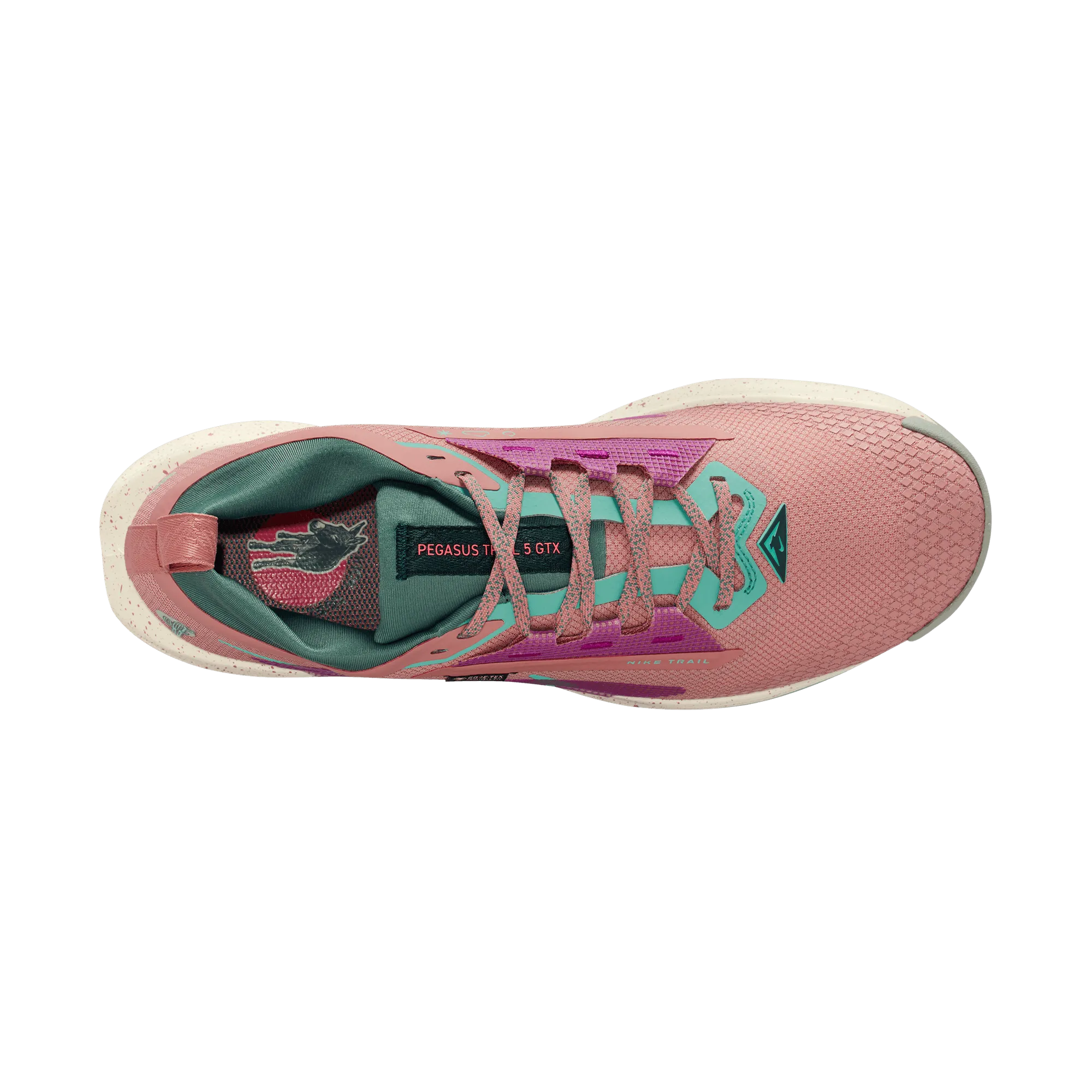 Men??s React Pegasus Trail 5 GORE-TEX (600 - Red Stardust/Green Frost-Bicoastal)
