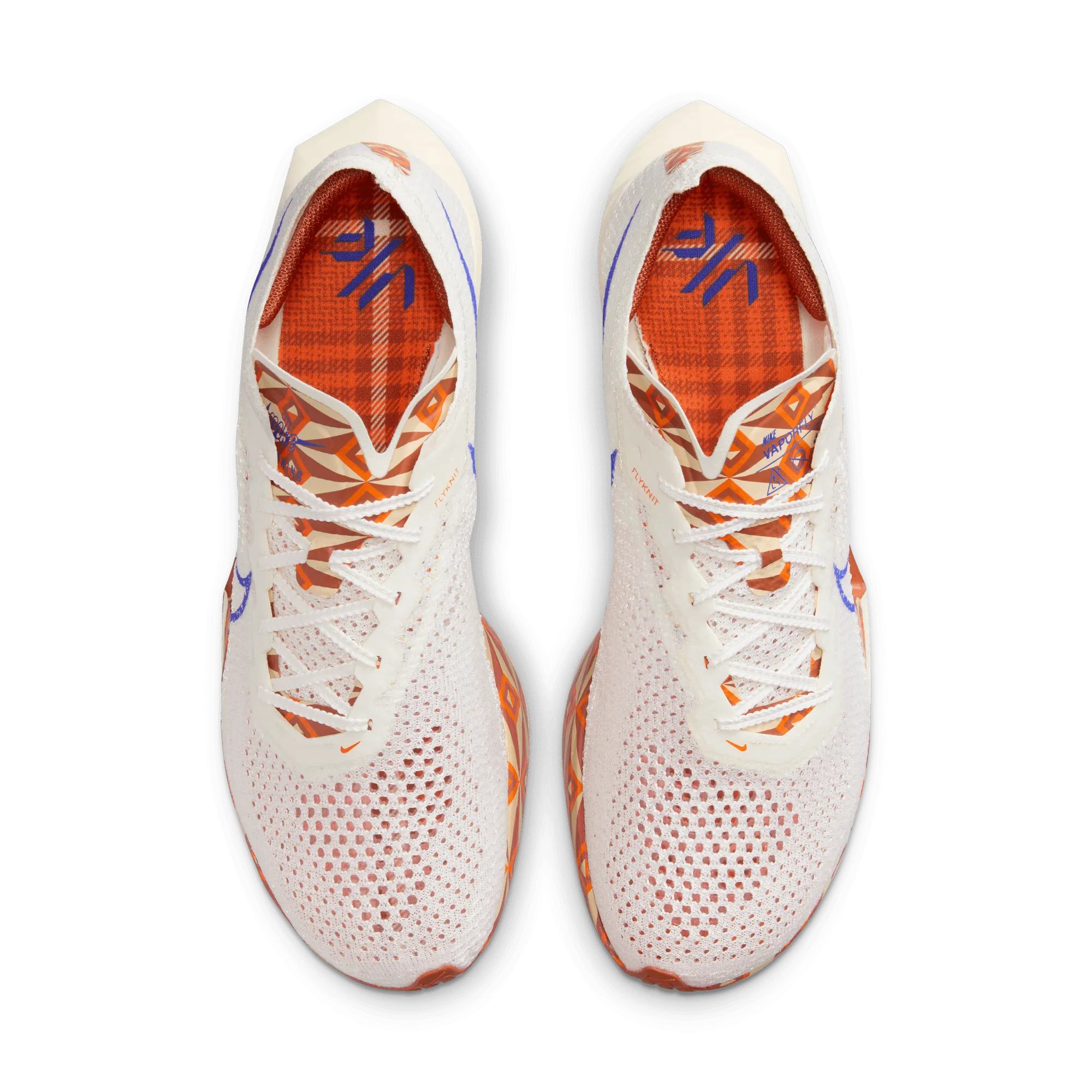 Men??s ZoomX Vaporfly 3 Premium (100 - Sail/Hyper Royal-Safety Orange)