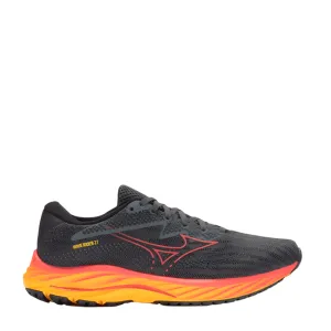 Mizuno Men's Wave Rider 27 Running Shoes in Tubulence/Citrus AW23