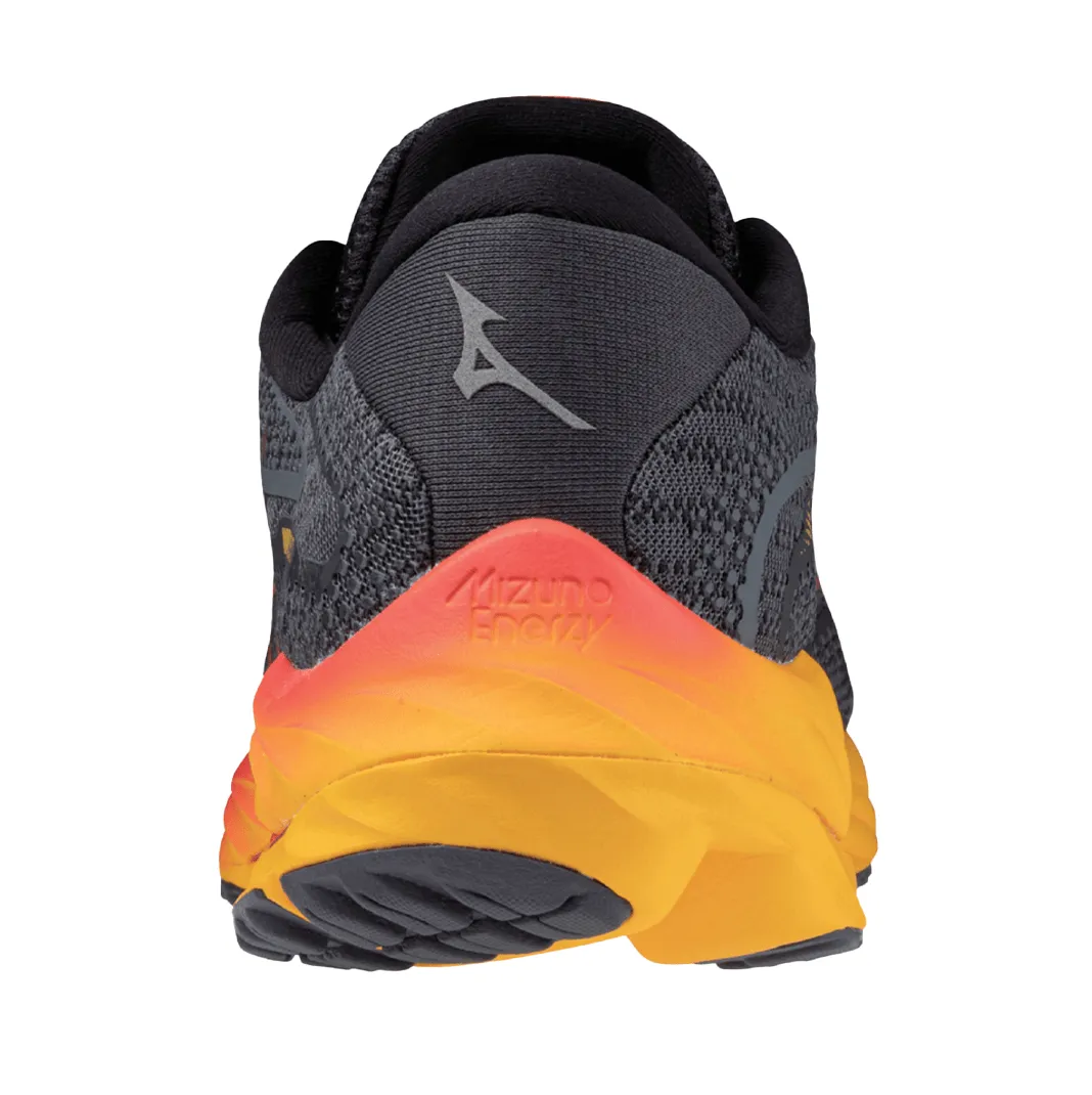 Mizuno Men's Wave Rider 27 Running Shoes in Tubulence/Citrus AW23