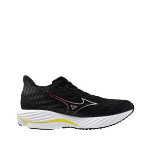 Mizuno Men's Wave Rider 28 Running Shoes in Black/White/Evening Primrose SS25