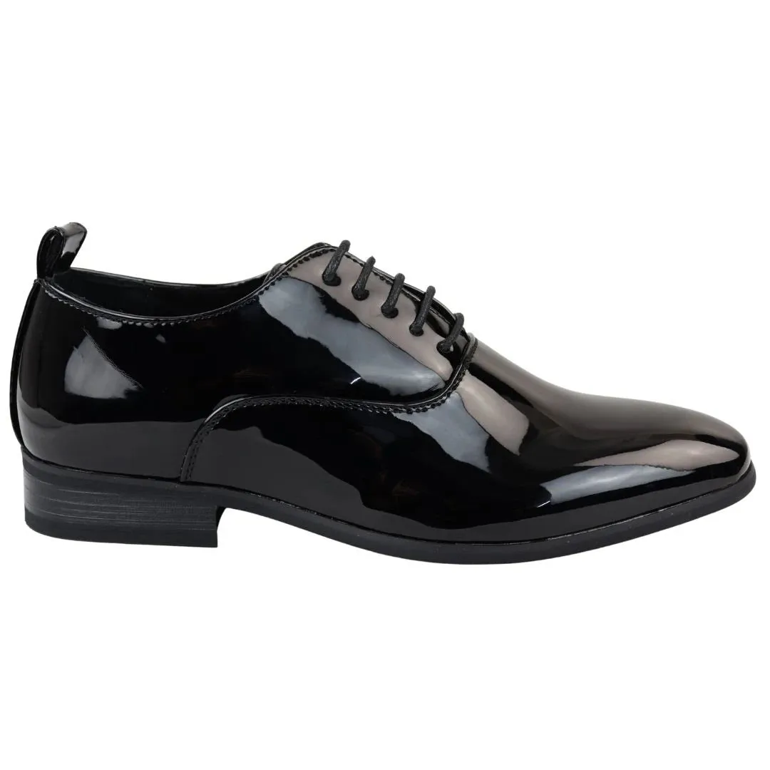 Patent Lace Up Derby Oxford Shoes