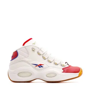 Reebok Classics Basketball Men Question Mid Allen Iverson White Red Blue GZ7099