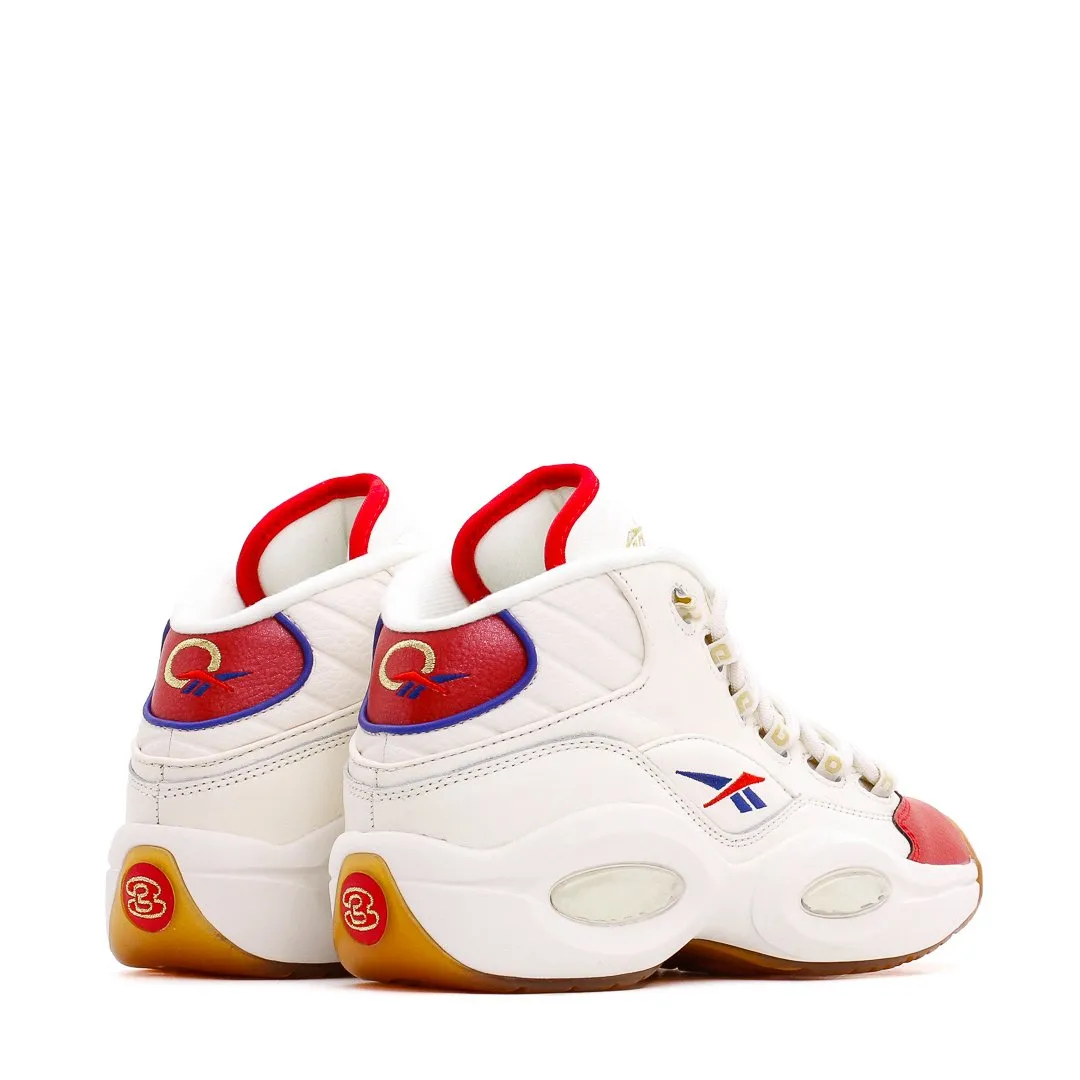 Reebok Classics Basketball Men Question Mid Allen Iverson White Red Blue GZ7099
