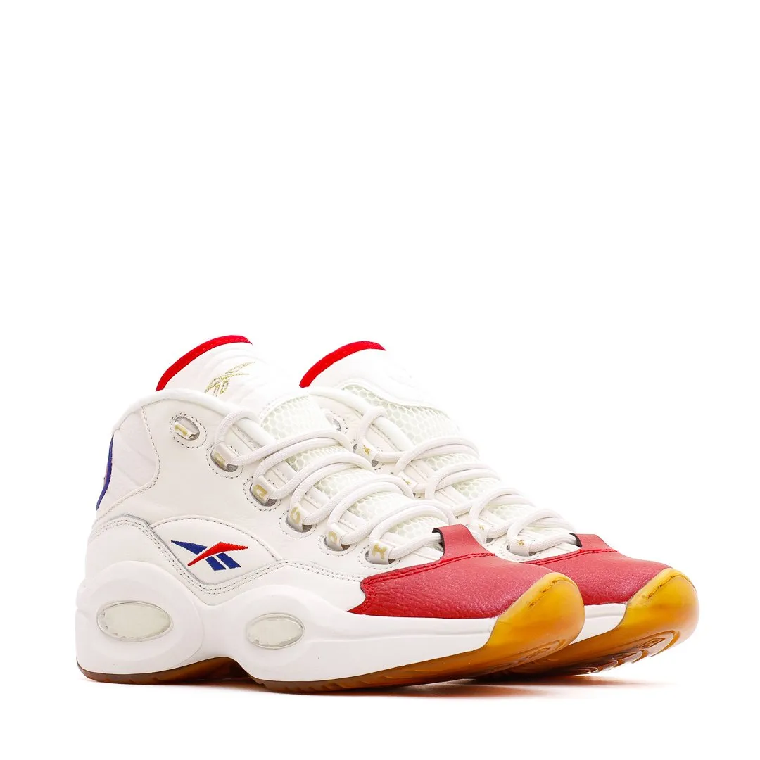 Reebok Classics Basketball Men Question Mid Allen Iverson White Red Blue GZ7099