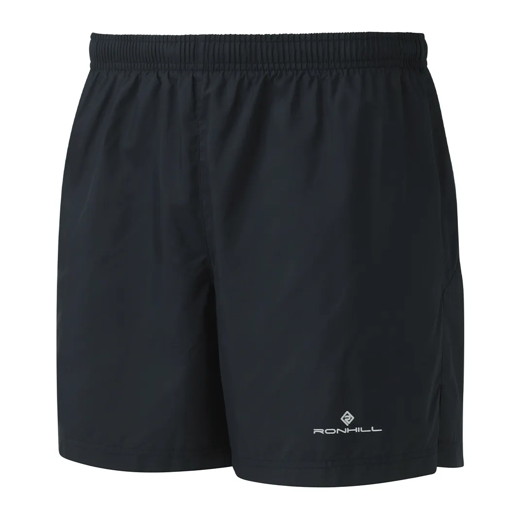 Ronhill Men's Core 5" Short in Black/Bright White SS25