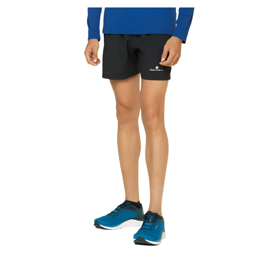 Ronhill Men's Core 5" Short in Black/Bright White SS25