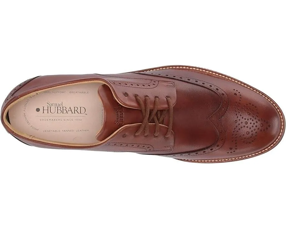 Samuel Hubbard Tipping Point M2130-065 Oxford Men UK 8 Brown Dress Shoes ZPO1292