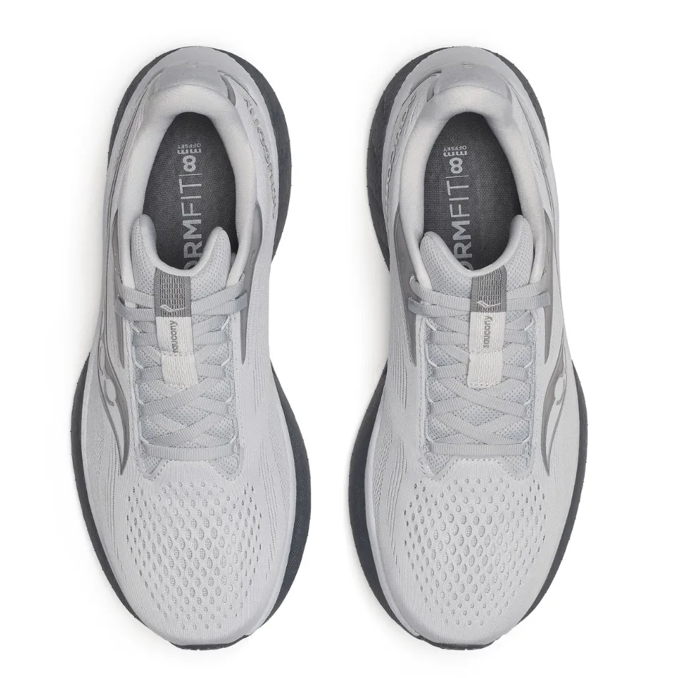 Saucony Men's Ride 18 Running Shoes in Cloud/Shadow SS25