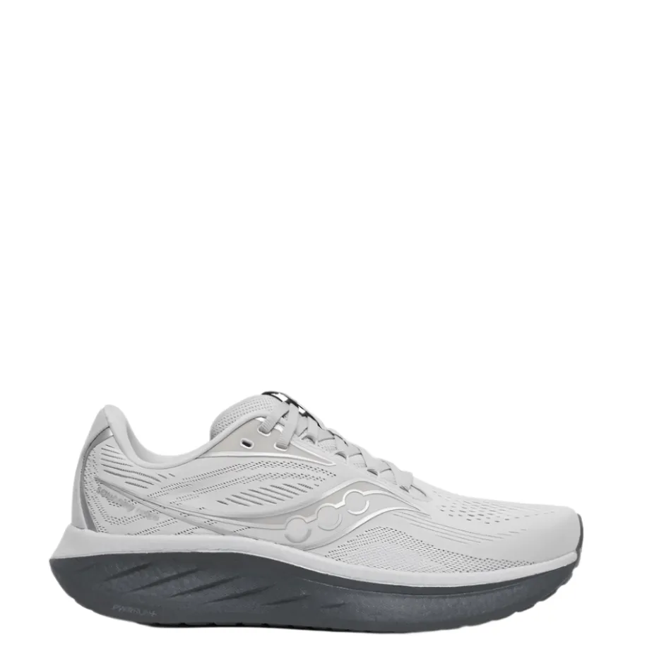 Saucony Men's Ride 18 Running Shoes in Cloud/Shadow SS25