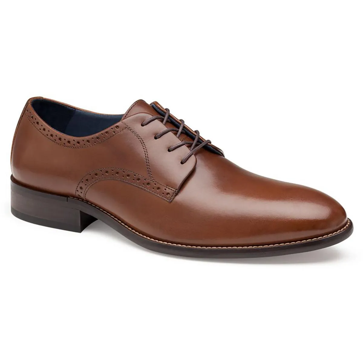 Stockton Mens Leather Cap Toe Oxfords