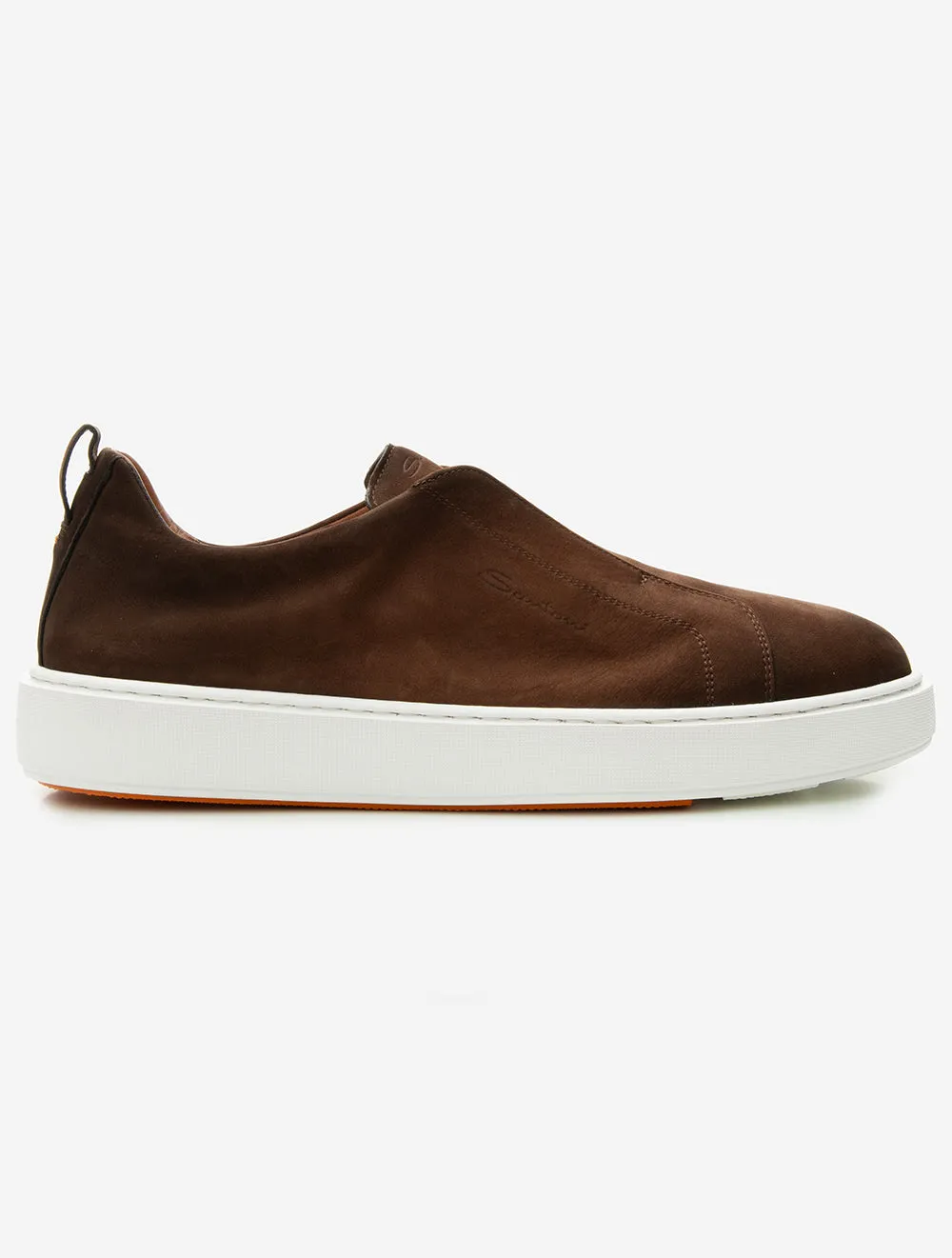 Suede Slip-On Sneaker Brown