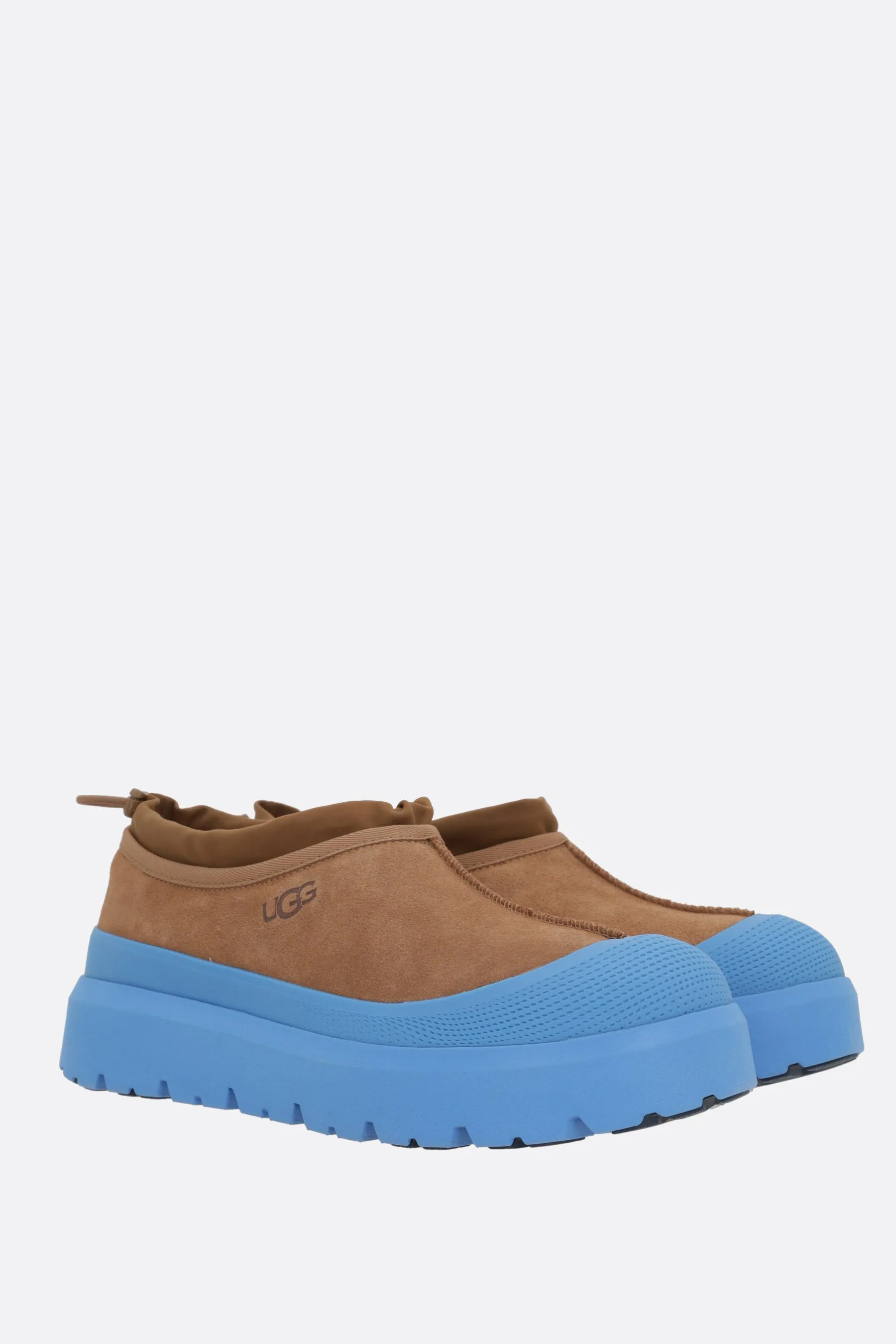 Tasman Weather Hybrid suede and rubber slippers
