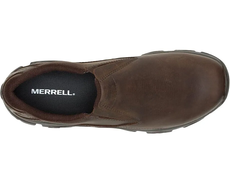 UGG Ascot 1103889 Slippers Men's 16 Brown Leather Casual Slip On Moccasin FZP149 (Brown,16)