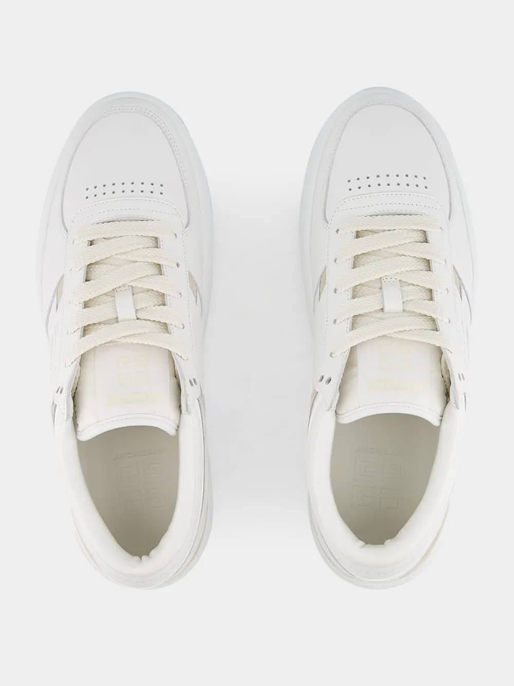 White G Move Sneakers in Leather