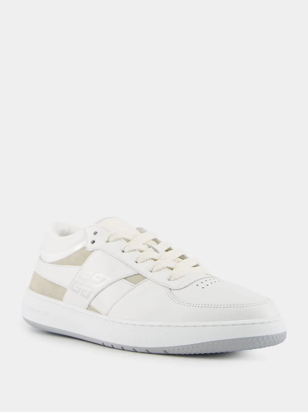 White G Move Sneakers in Leather