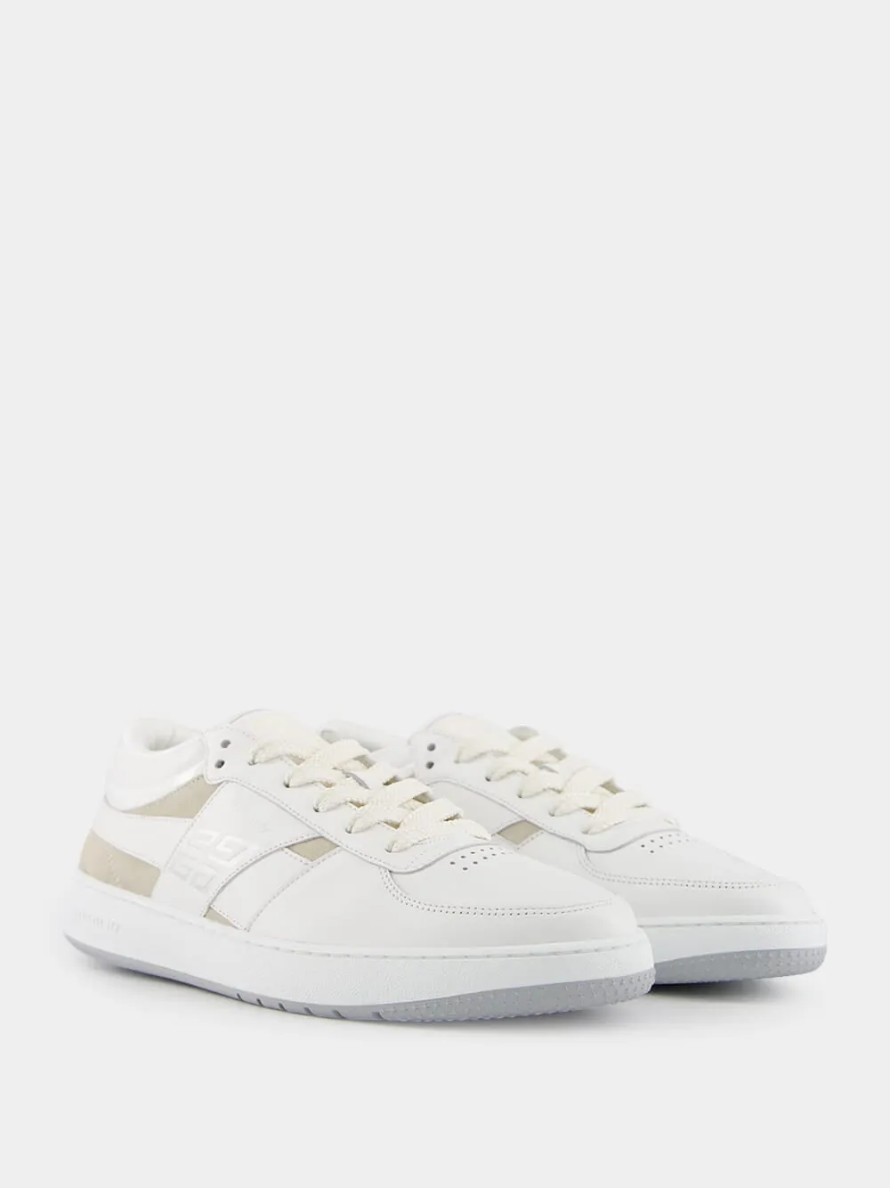 White G Move Sneakers in Leather
