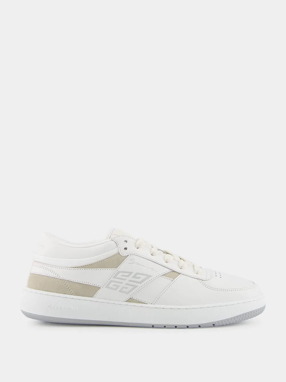 White G Move Sneakers in Leather